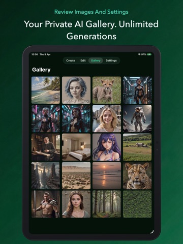 Conjure: Offline AI Images iPad screenshot