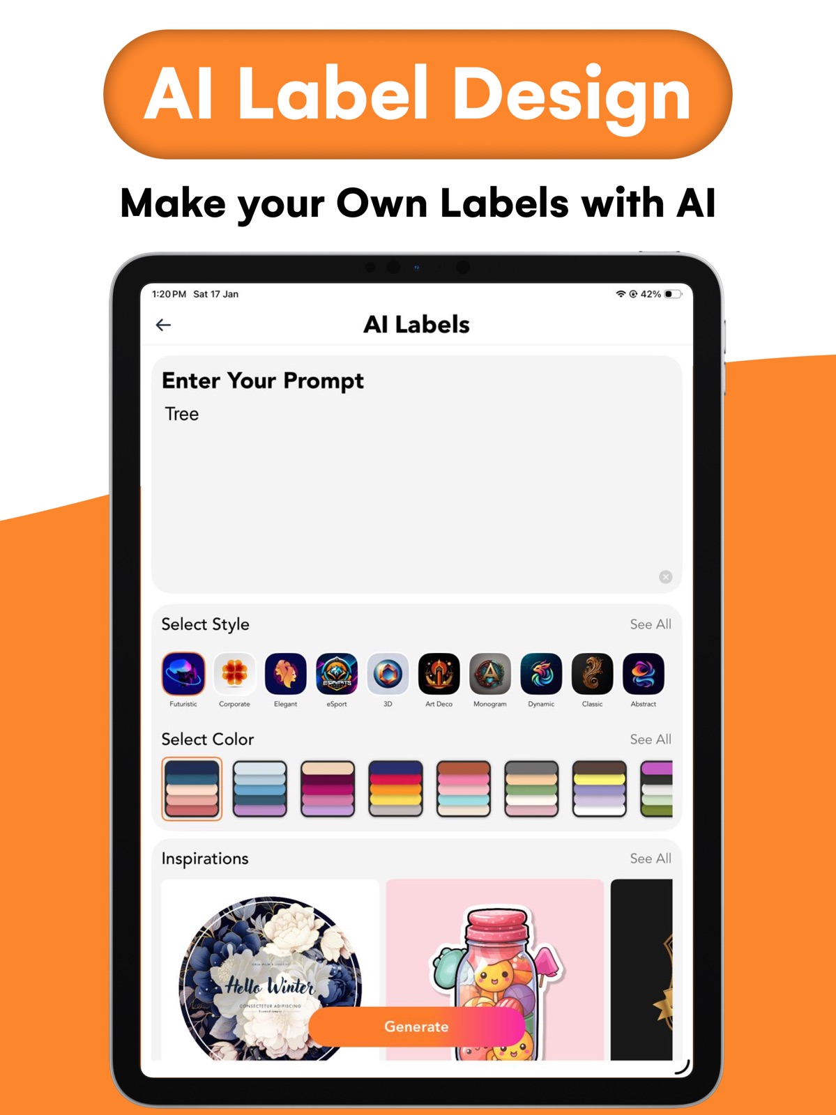 Label Maker: AI Design Creator ipad screenshot 3