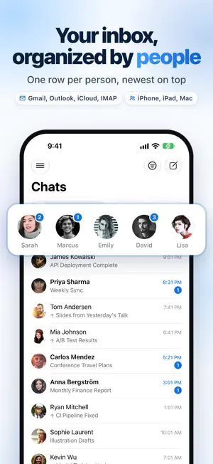 ChatInbox: Email by Sender screenshot 1