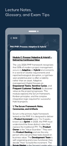 PMI Exam Prep: with AI iPhone screenshot