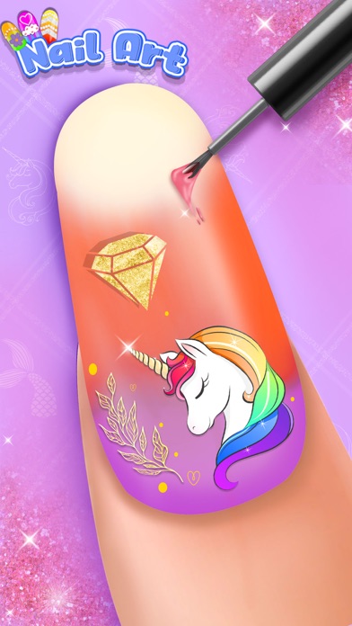 Acrylic Nails Art Makeup Game Screenshot