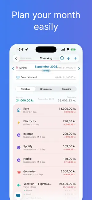 My Monthly Budget screenshot 3