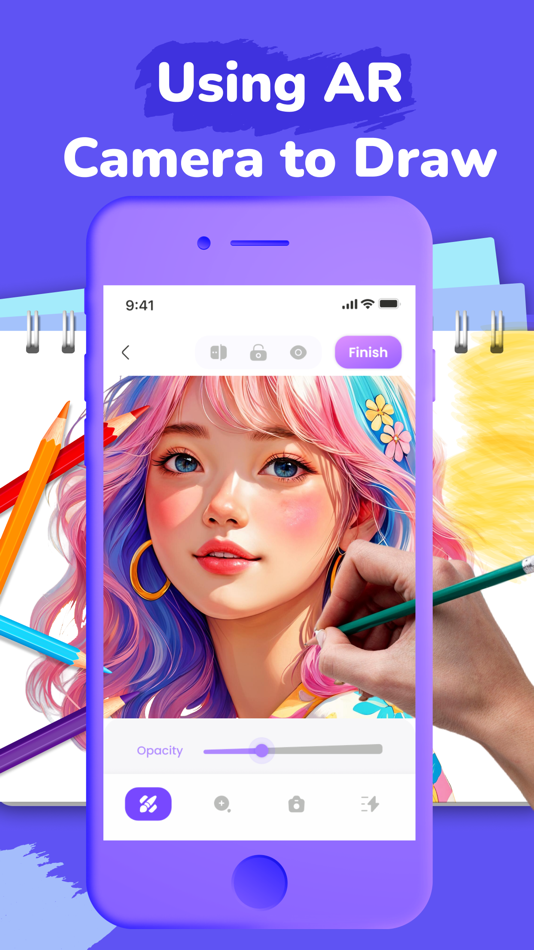 #1. AR Drawing: Paint & Sketch App (iOS) Podle: CEM SOFTWARE LTD