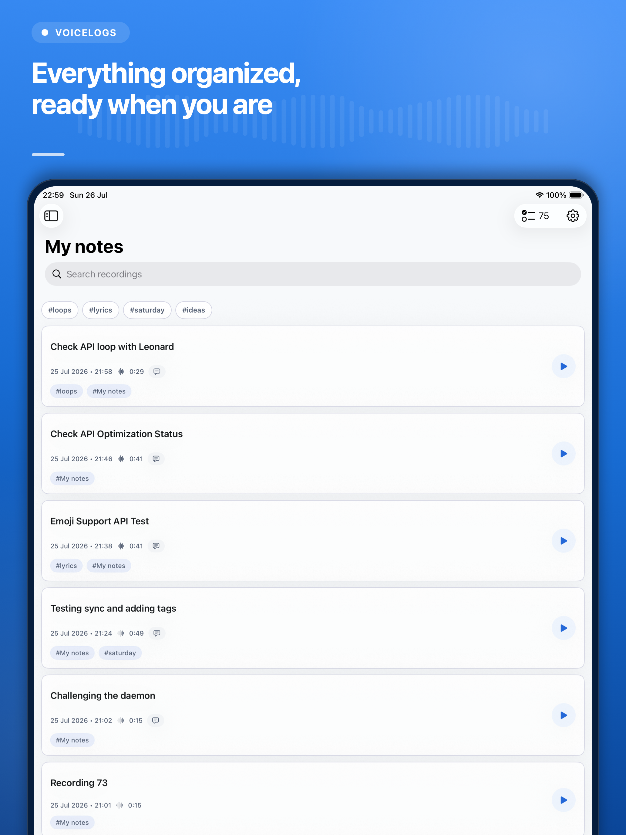 Voicelogs screenshot 10