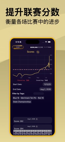 保龄球得分追踪器: Rollers Scoreboard screenshot