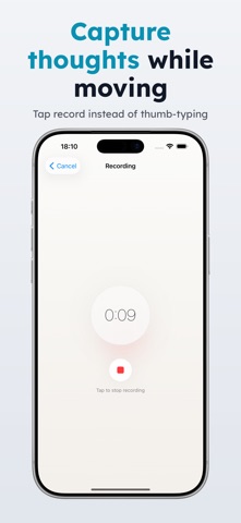 VoxMail - Speak to Text Email iPhone screenshot