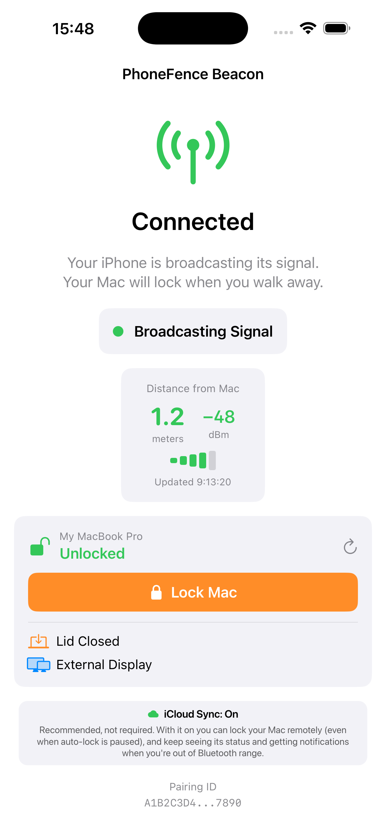 PhoneFence Beacon screenshot 5