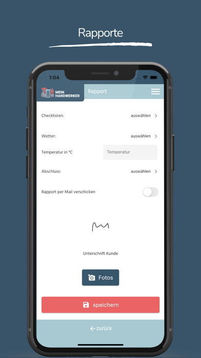 MeinHandwerker-App Screenshot