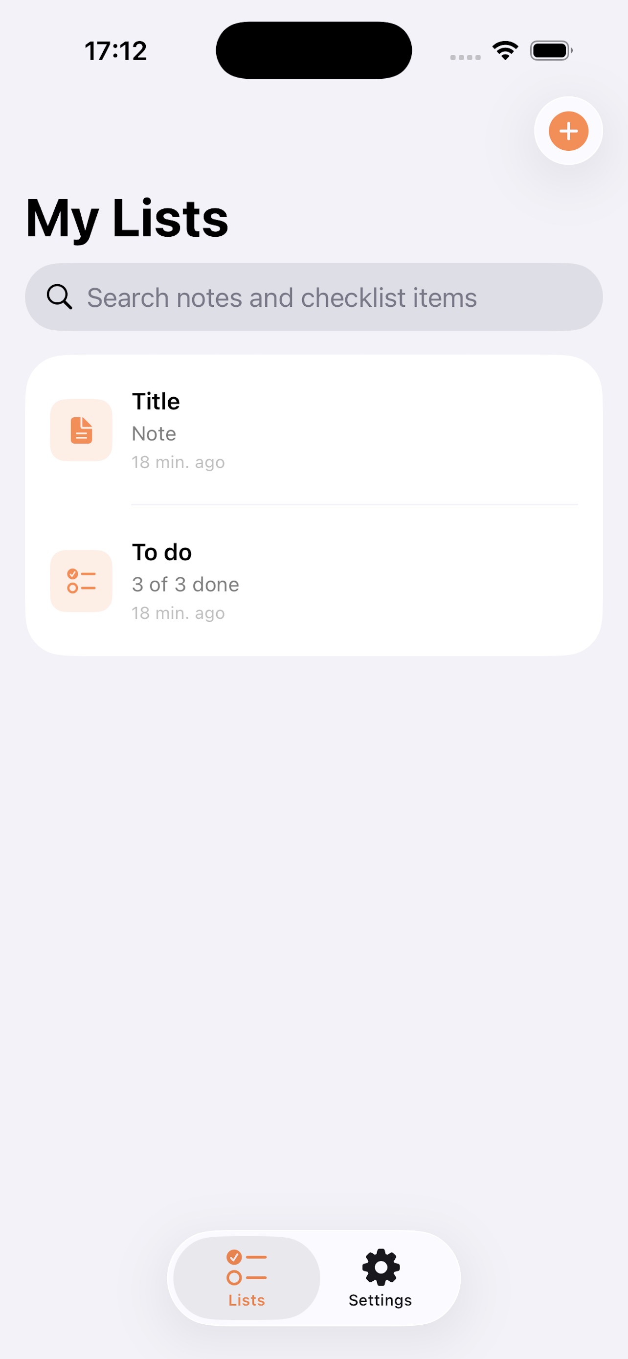 Screenshot 1 of ListLockTask