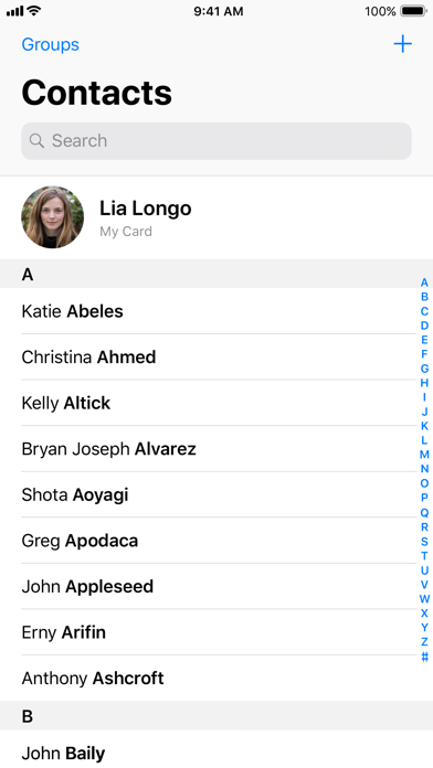 Screenshot #2 pour Contacts