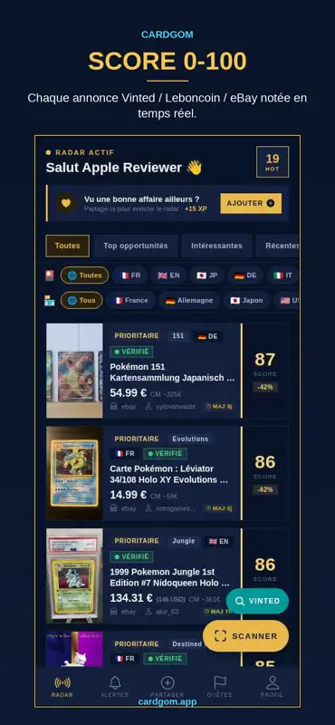 CardGoM: Radar de cartes screenshot 4 of 6