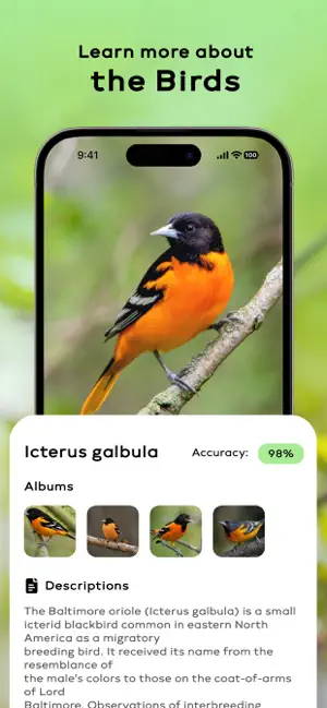 Bird Sounds Identifier Call ID iPhone screenshot 4