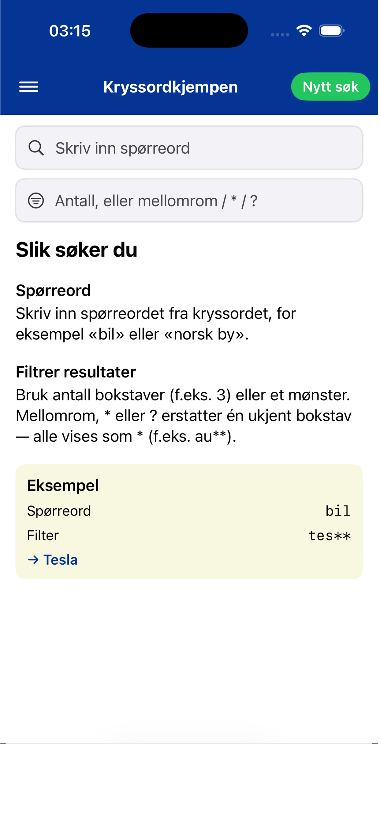 Kryssordkjempen screenshot 3