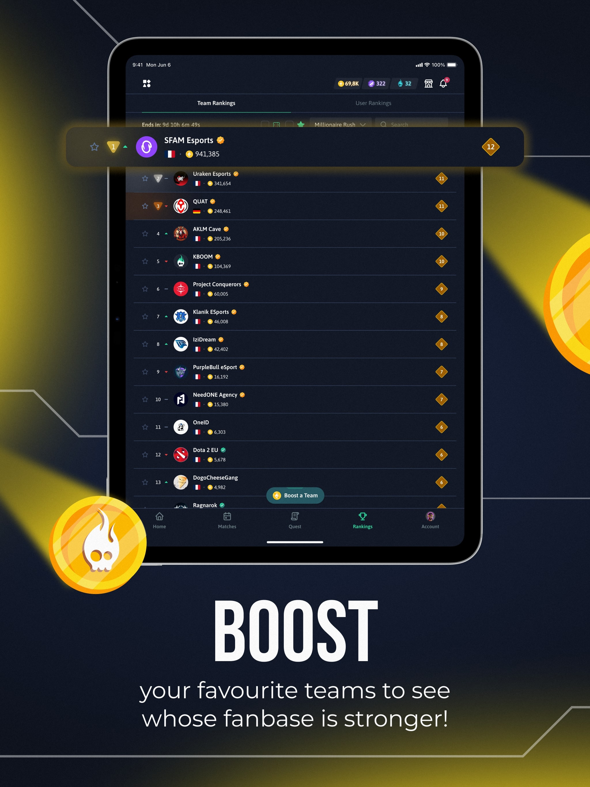 KBOOM - Esport Fan App