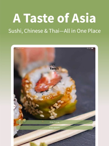 Yang's Asian Bistro iPad screenshot