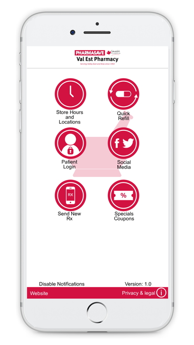 Val Est Pharmacy app screenshot