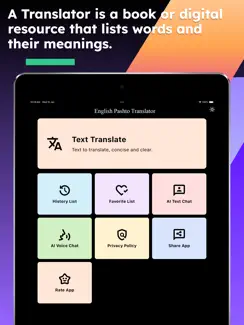 English Pashto Translator iPad image 1