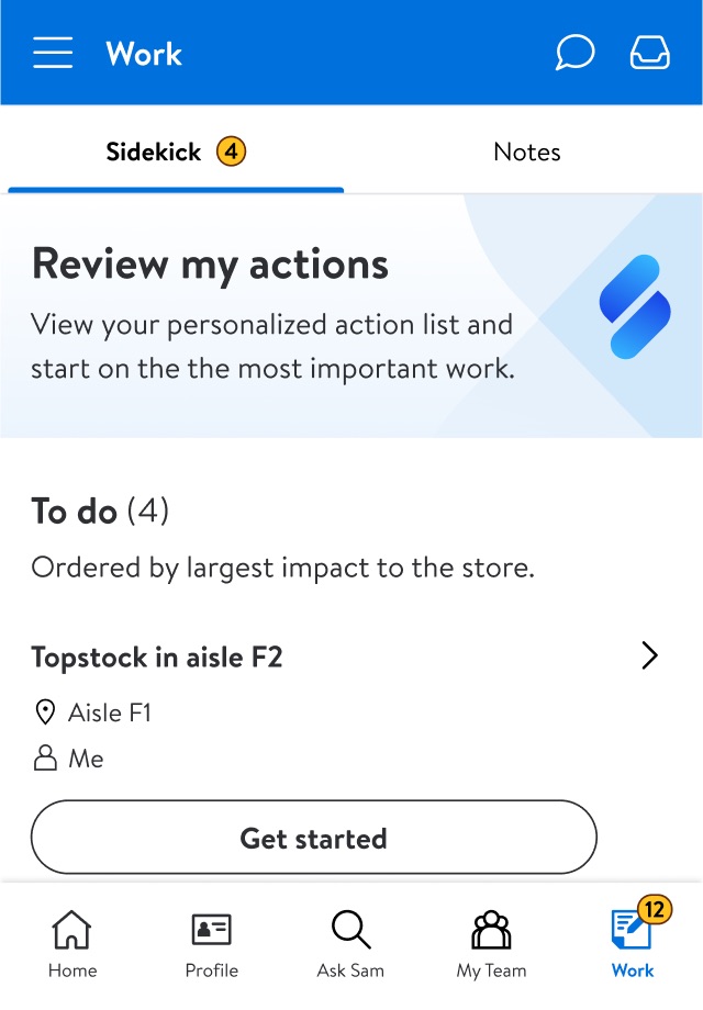 MyWalmart screenshot