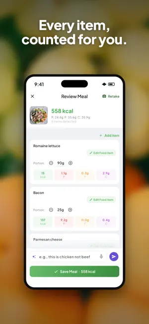 Wellix: Calories by Photo screenshot 2