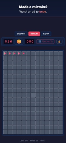 Minesweeper Rewind+ Screenshot 2 of 3