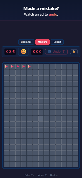 Minesweeper Rewind+ Screenshot 2 of 3