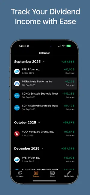 Dividend Tracker + screenshot 2