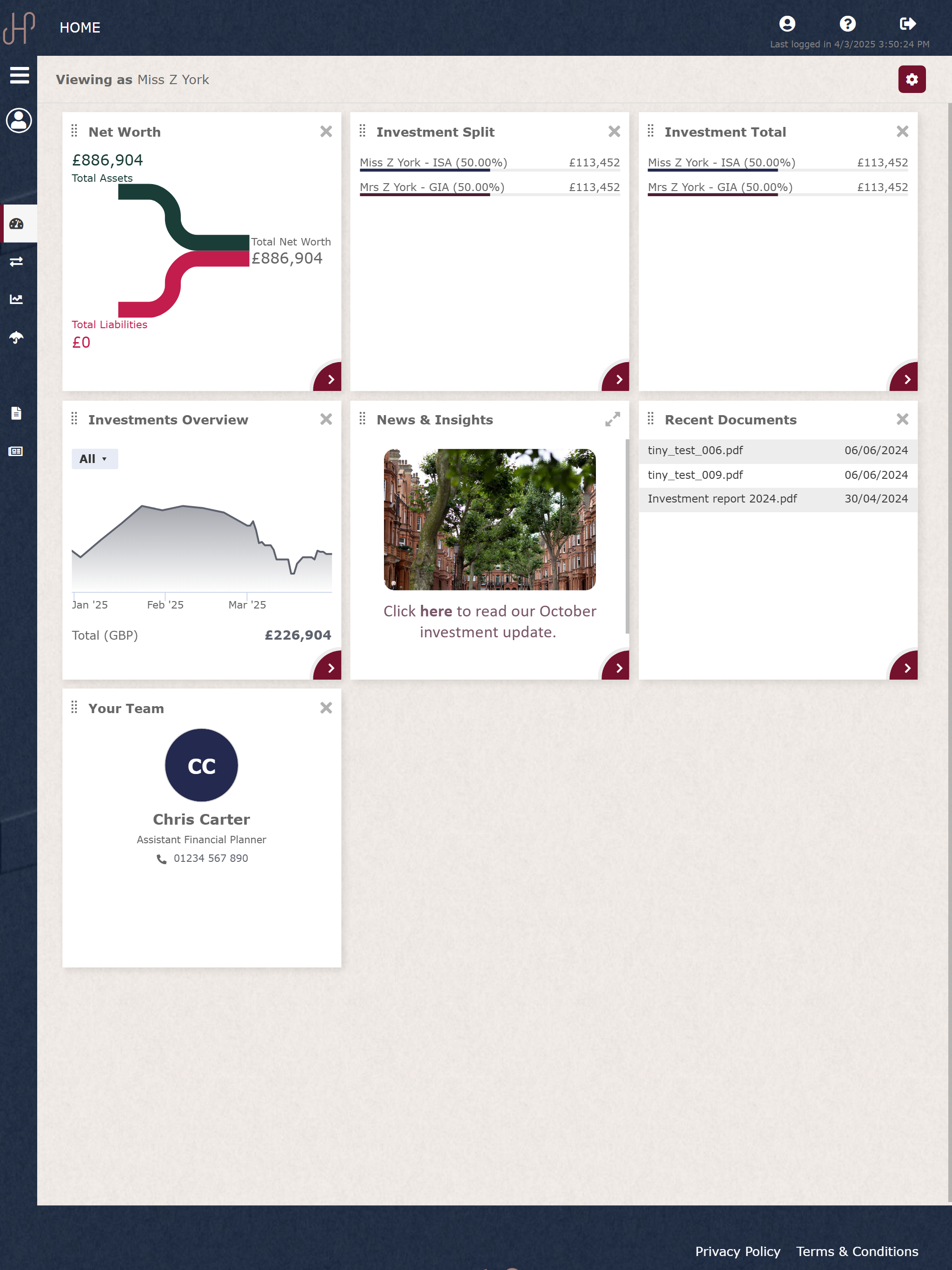 My JH&P LLP Portal screenshot 4
