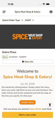 Spice Meat Shop Ordering screenshot