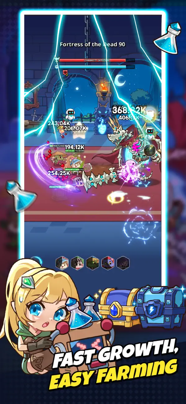 Beast Heroes: Fantasy Idle RPG iOS Mod IPA screenshot 2 - iOS game interface