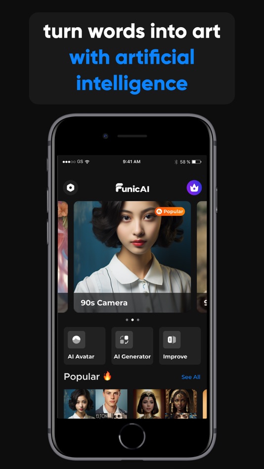 #2. Funic AI: AI Avatar & AI Photo (iOS) 由: Papp Yazilim
