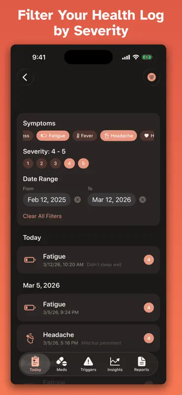 SymptomLog: Symptom Journal screenshot 10 of 10