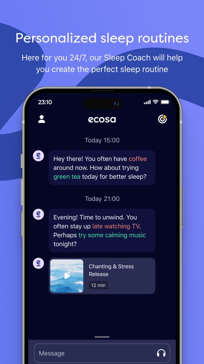 Ecosa Sleep - AI Sleep Coach screenshot-3