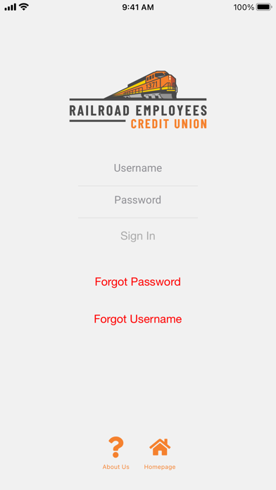 Railroad Emps CU Mobile App Screenshot