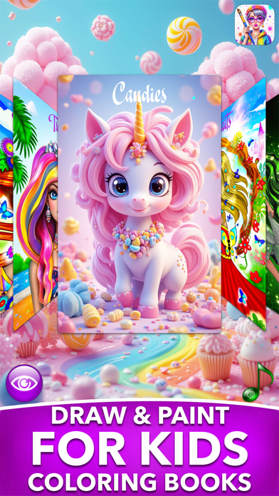 PONY Coloring Pages for Girls iPhone screenshot