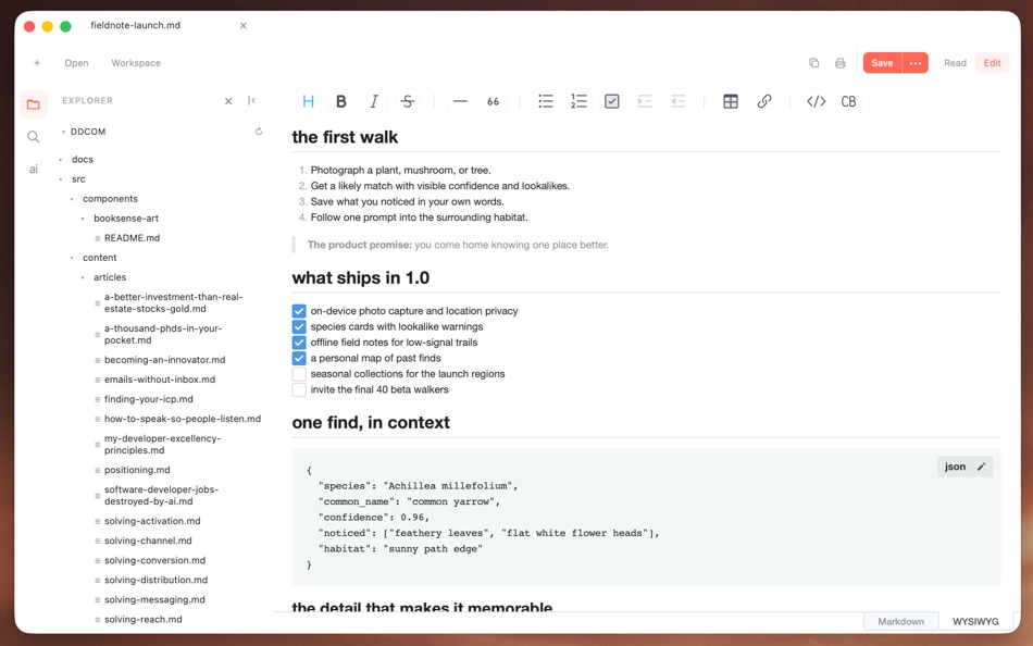 #4. Markview: Markdown Reader (macOS) โดย: Seyed Daniel Daneshi Pour