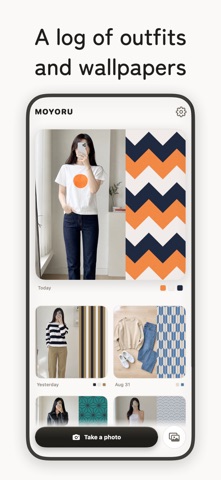 Outfit Diary Wallpaper MOYORU iPhone screenshot