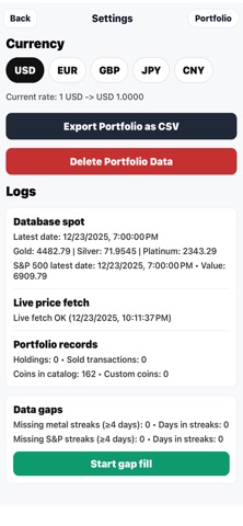 Coin Portfolio screenshot