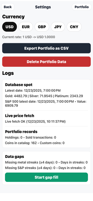 Coin Portfolio Screenshot 6 of 7