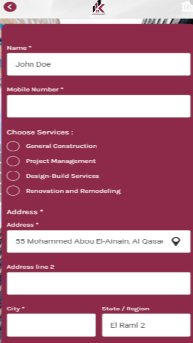 Screenshot 2 of Ktoof Constructions App