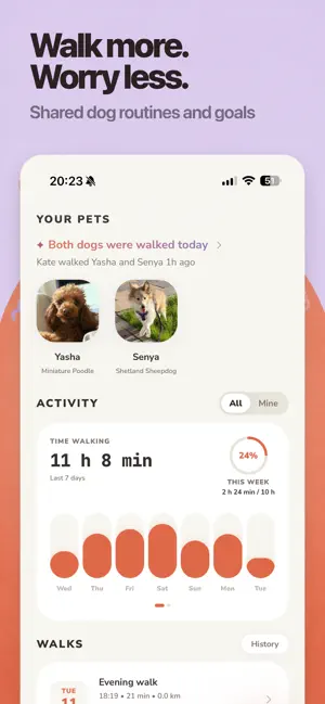 Lapka - Dog Walk Tracker screenshot 1