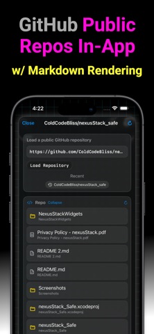 nexusStack iPhone screenshot