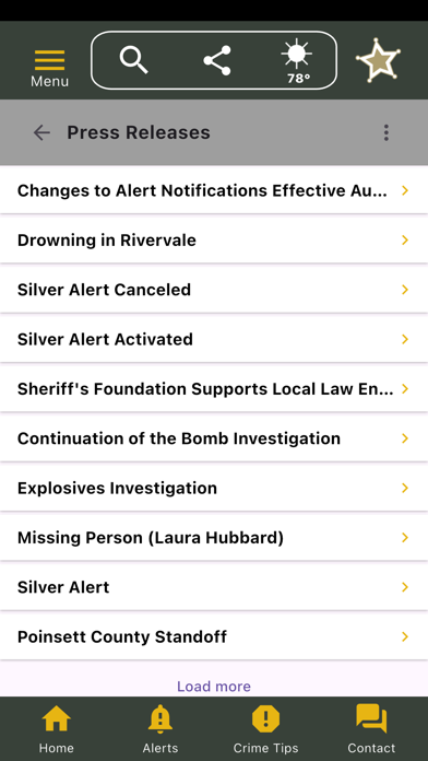 Poinsett County Sheriff AR Screenshot