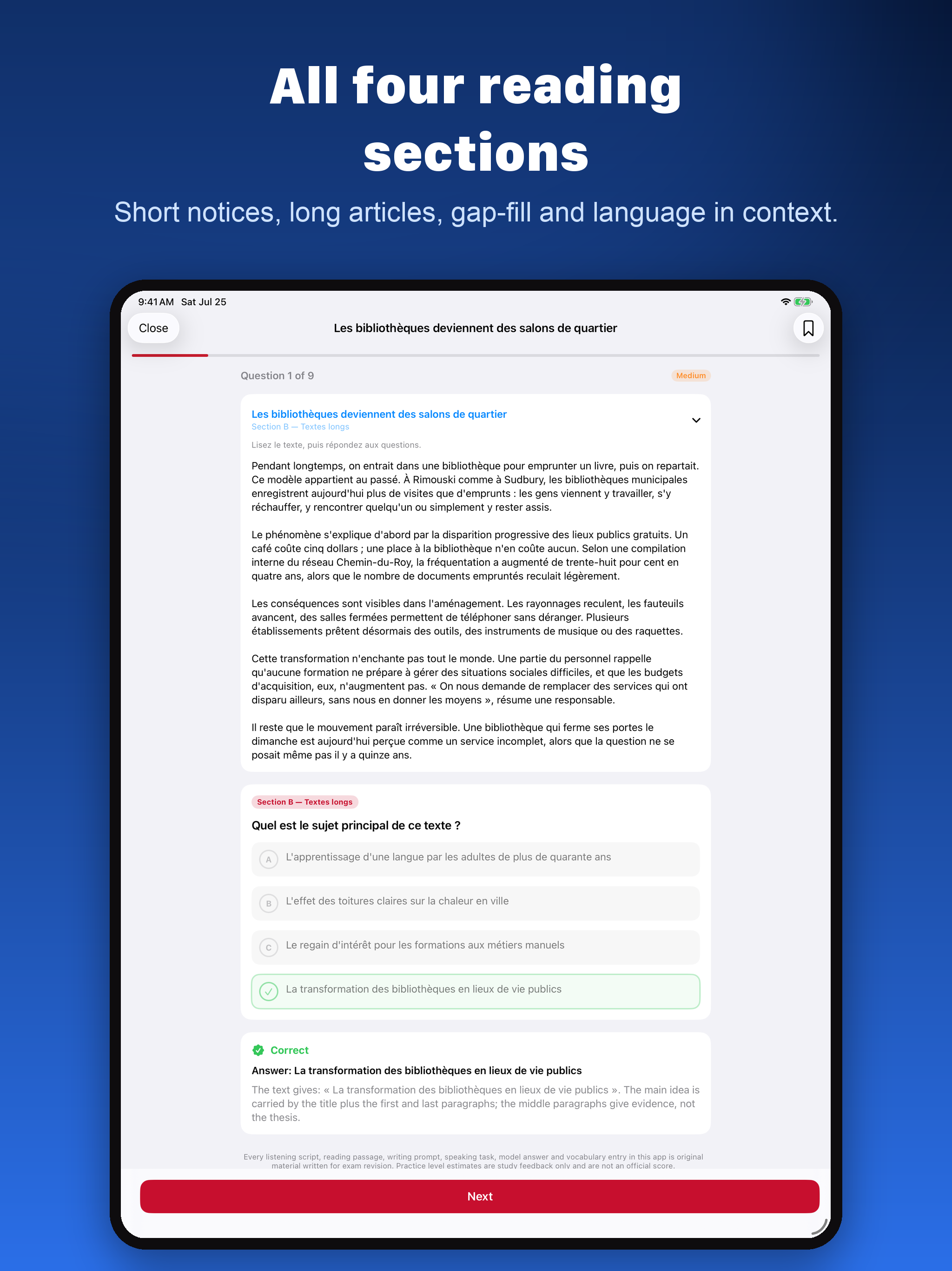 TEF Canada Prep: French Test screenshot 10