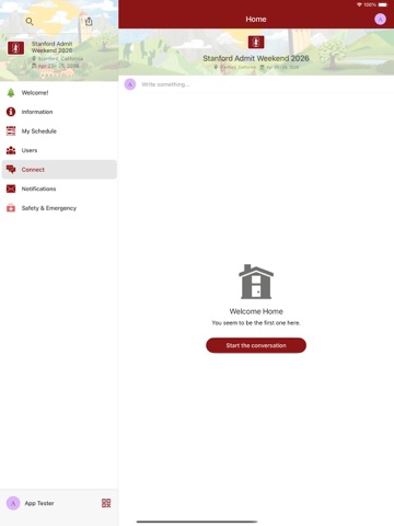 Stanford Admit Weekend iPad screenshot