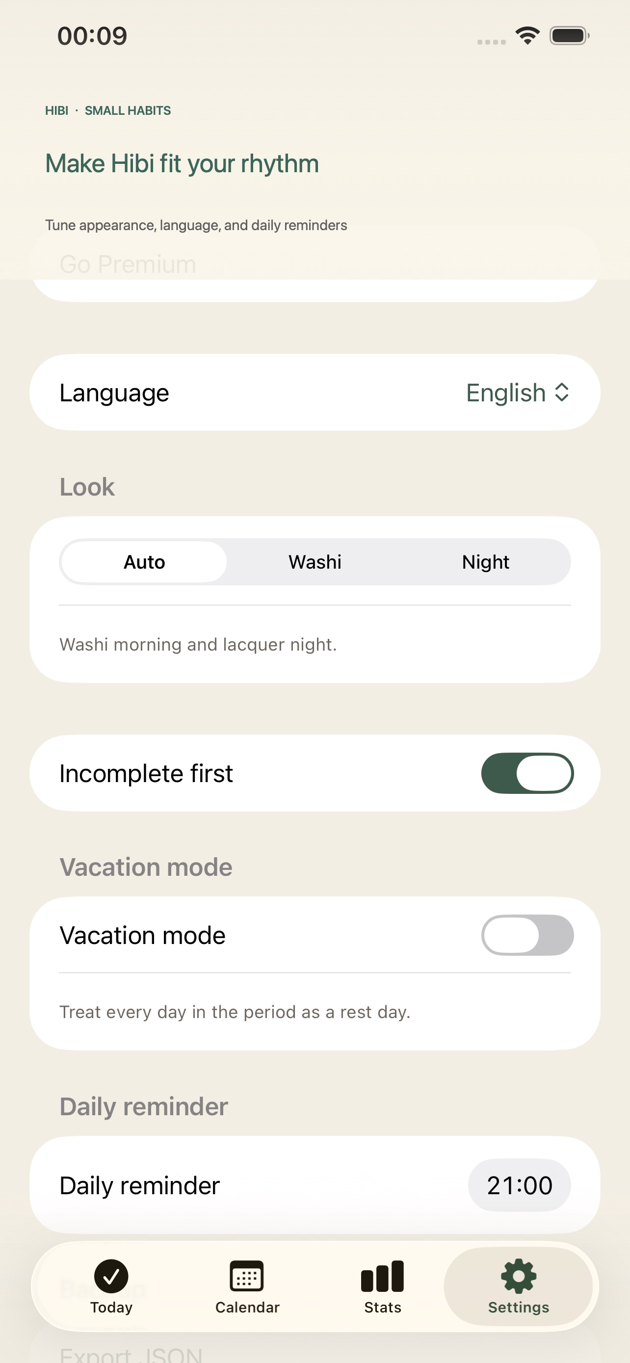 Screenshot 5 of Hibi: Habit Tracker