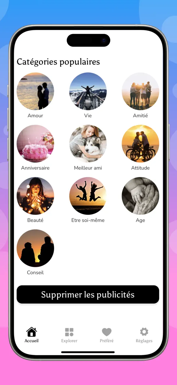 Screenshot #2 pour Citations Motivantes & Sayings