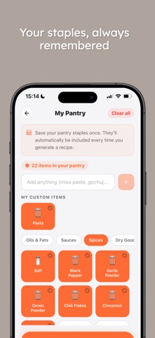 Munchify – AI Recipe & Tracker iPhone screenshot
