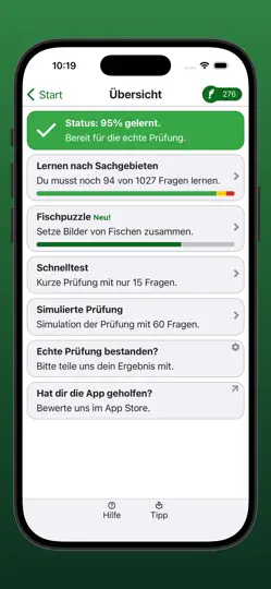 Screenshot von Fischer Lernfragen Sachsen auf dem iPhone 4