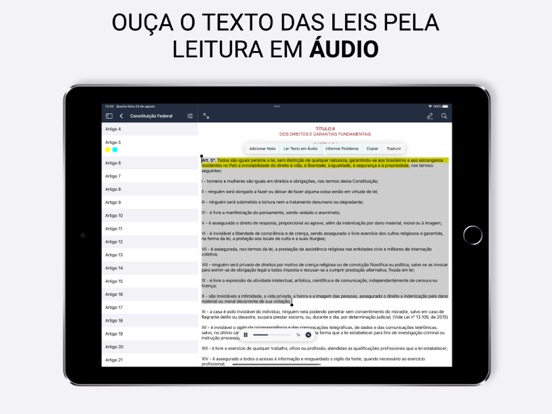 Vade Mecum 2026 Direito Brasil iPad screenshot 4 - Reference app