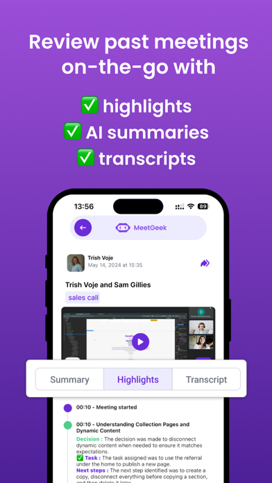 MeetGeek: AI Note Taker Screenshot